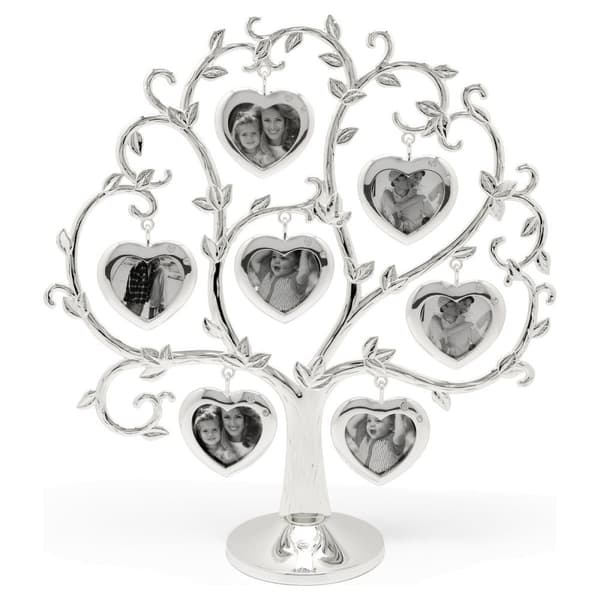 Familie fotoramme sølv stående elegant gave til 7 billeder | Størrelse: 80x251x271 mm | SKU: ZV8131261