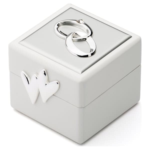 Ringlåda, silverbröllopslåda, elegant, 66 x 60 mm, h 55 mm. | Storlek: 66x60x55mm | SKU: ZV7571261
