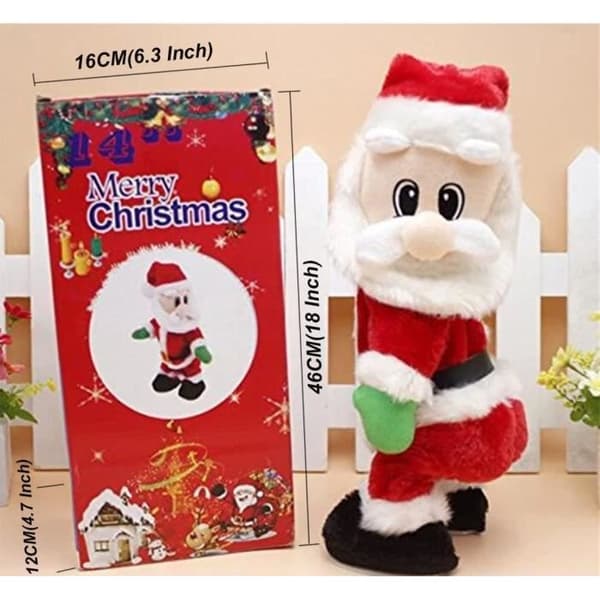 Santa Claus, Santa Claus Shake Dancing, Sjungande Dans Elektriska jultomteleksaker, för inomhus utomhus juldekoration