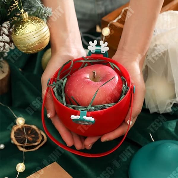 TD® Plast Julklappslåda Äpple Julklappslåda Julaftonspresentlåda Presentförpackning