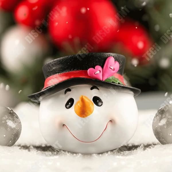 TD® 3 Hartsprydnader Jultomten Snögubbe Älg Små skrivbordsdekorationer Juldekoration Presenter