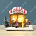 Miniatyrbild 2 av 4: TD® Creative Lighted Snow Hut, Litet hus, Popcorn Food Truck, Juldekorationer, Ornamenter