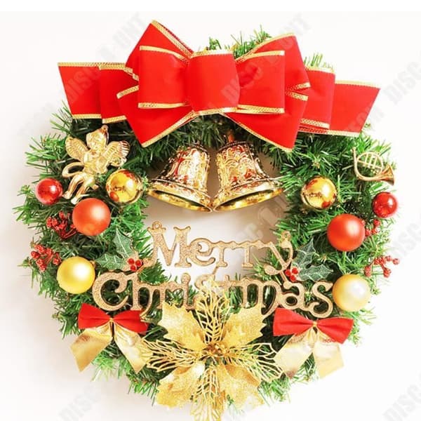 TD® julkransdekorationer som hänger på dörren, hängande julgransringar, dekorationer för presentarrangemang