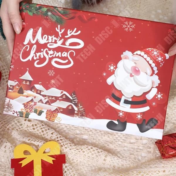 TD® Utsökt ny, förstklassig julklappsförpackning tecknad jultomte stor dräktlåda tom presentförpackning