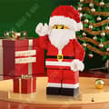 Miniatyrbild 3 av 4: TD® jultomten kompatibel med Lego Svår monteringsleksak för barn Present små partiklar Julbyggklossar