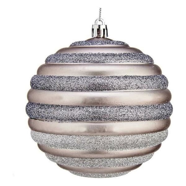 julkulor ø 10 cm silverplast
