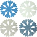 Miniatyrbillede 3 af 3: Skum snefnug dekorationer, farve 8 stk. Titanium