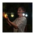 Miniatyrbild 4 av 5: Guirlande guinguette ansluten IP44 20m 40 LEDS vit TWINKLY FESTOON