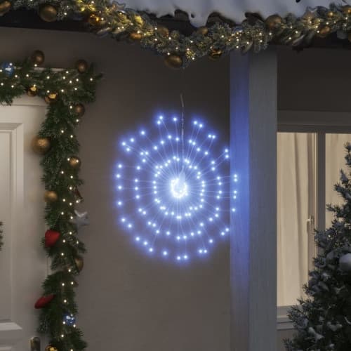 Julbelysning 2 st 140 LED kallvit 17 cm