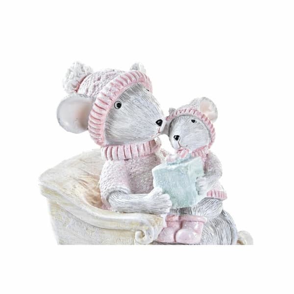 Julepynt DKD Home Decor Mus Harpiks (8 x 5,5 x 10 cm)