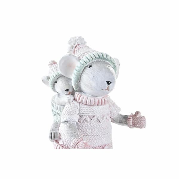 Julepynt DKD Home Decor Mus Harpiks (7 x 5 x 11 cm)