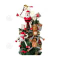 Miniatyrbild 1 av 4: INN-prydnader Set med 4 julhängen Julgransprydnader Infällbart älgdockahänge Jultomten Snowman