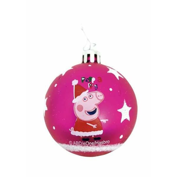 Julekugle Peppa Pig Fuchsia Lyseblå