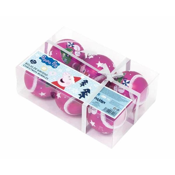 Julekugle Peppa Pig Fuchsia Lyseblå