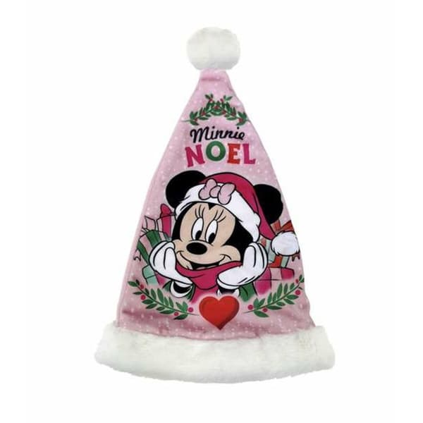 Julemandshat Minnie Mouse Pink 37 cm Børns