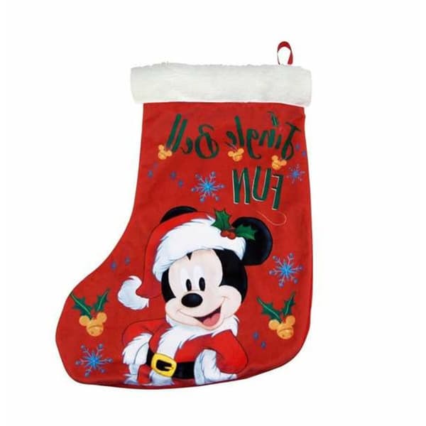 Julstrumpa Mickey Mouse Blå Röd 42 cm