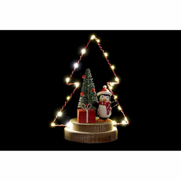 Joulukuusenpallo DKD Home Decor Puut Metalli Puu (17 x 11 x 21 cm) (3 pcs)