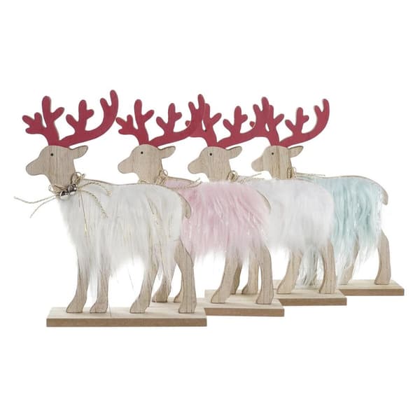 Julgranskula DKD Home Decor Polyester MDF Ren (23 x 5 x 16 cm) (4 antal)