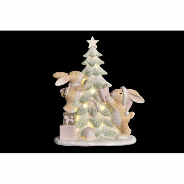 Julgranskula DKD Home Decor Träd Harts (13,5 x 8 x 16 cm) (2 antal)