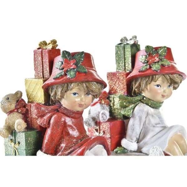 Julgranskula DKD Home Decor Harts (14,5 x 7 x 12,5 cm) (2 antal)