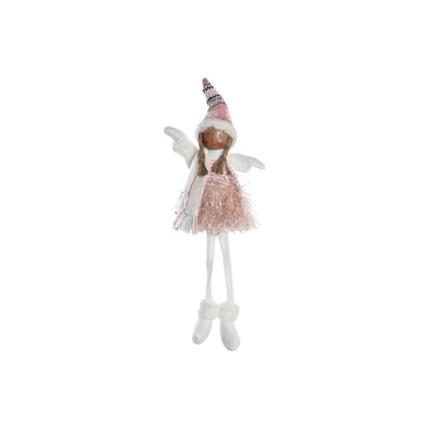 Prydnadsfigur DKD Home Decor Jul Fe Polyester Ängel (22 x 15 x 48 cm) (2 antal)