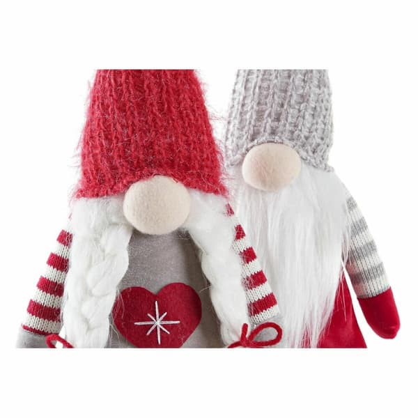 Prydnadsfigur DKD Home Decor Jul Gnom Polyester (15 x 12 x 55 cm) (2 antal)