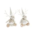 Miniatyrbild 1 av 3: Julgranskula DKD Home Decor Polyester Ren (19 x 18 x 38 cm) (2 antal)