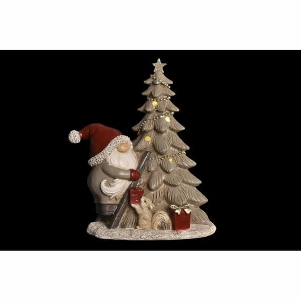 Joulukuusenpallo DKD Home Decor Puut Hartsi (15 x 10 x 18 cm) (2 osaa)