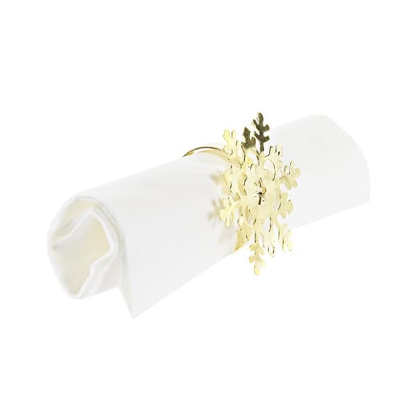 Paperiteline DKD Home Decor Setti Metalli Lumihiutaleet (5 x 5 x 17 cm) (2 osaa)