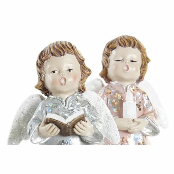 Julgranskula DKD Home Decor Harts Ängel (7 x 5 x 13 cm) (2 antal)