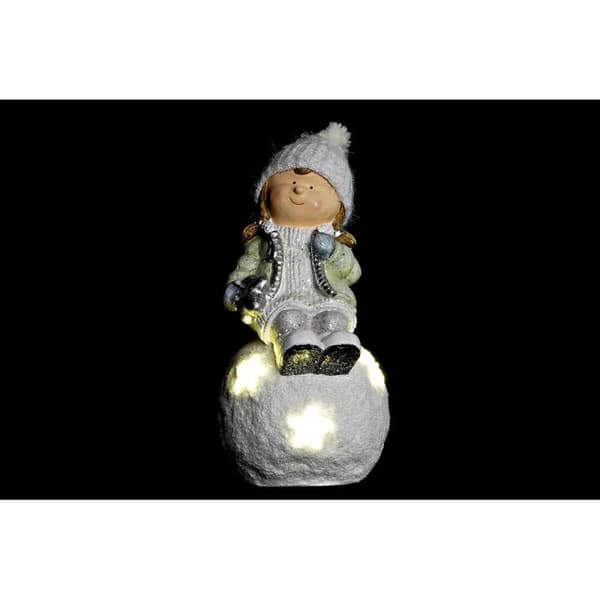 Julgranskula DKD Home Decor Pojkar Magnesium (21,5 x 20 x 39 cm) (2 antal)
