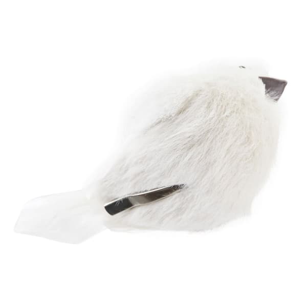Julgranskula DKD Home Decor Skum Madár Fjäder (10 x 6 x 8 cm) (2 antal)