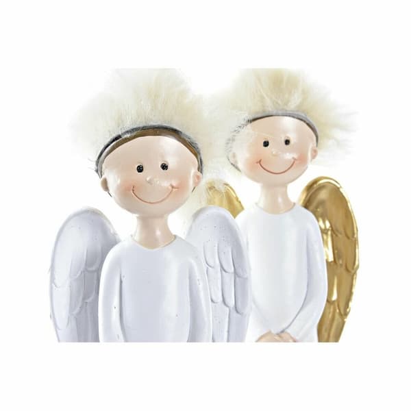 Julgranskula DKD Home Decor Harts Ängel (7,5 x 5 x 21,5 cm) (2 antal)
