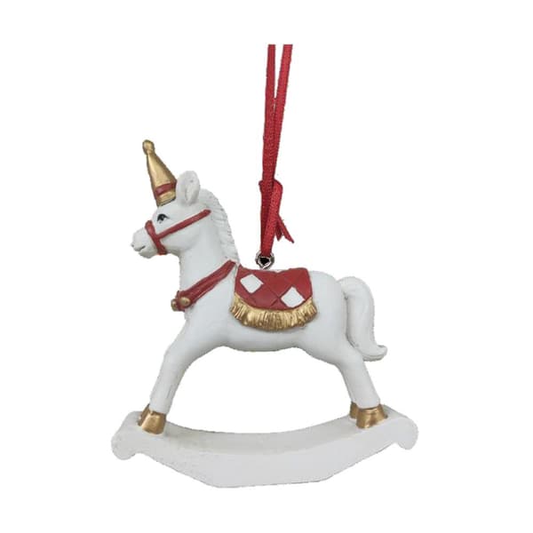 Julgranskula DKD Home Decor Häst Harts (14 x 3,5 x 14 cm) (2 antal)