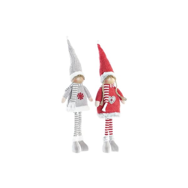 Prydnadsfigur DKD Home Decor Jul Docka Polyester (17 x 9 x 79 cm) (2 antal)