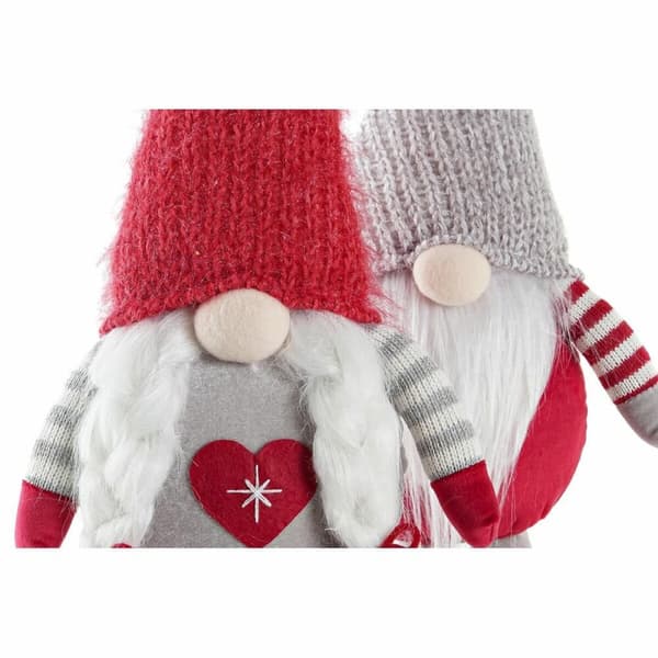 Prydnadsfigur DKD Home Decor Jul Gnom Polyester (20 x 9 x 50 cm) (2 antal)