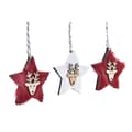 Miniatyrbillede 3 af 4: Juledekorationssæt DKD Home Decor Polyester (21 x 8 x 1 cm) (8 cm) (2 enheder)