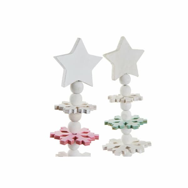 Julgran DKD Home Decor Trä MDF (2 pcs) (11 x 11 x 41 cm)