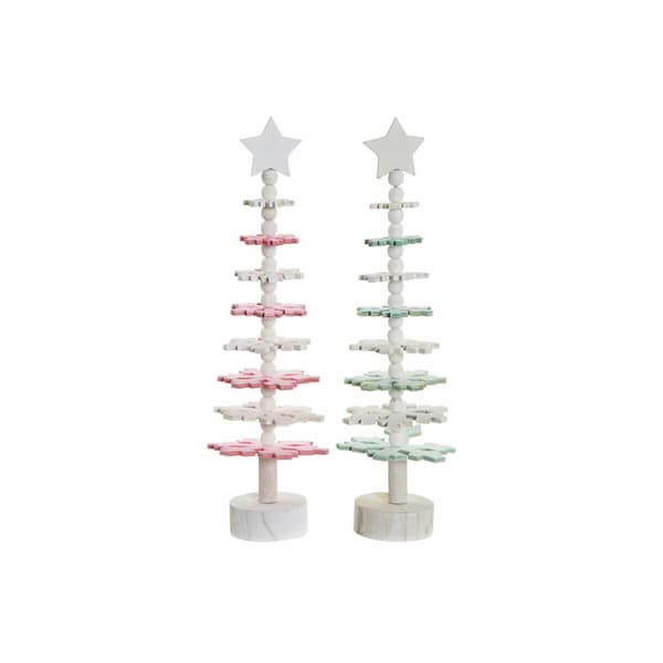 Julgran DKD Home Decor Trä MDF (2 pcs) (11 x 11 x 41 cm)