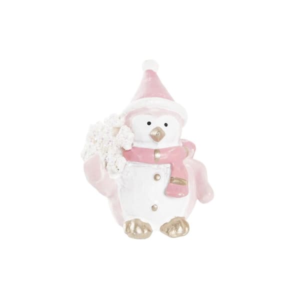Julgranskula DKD Home Decor Harts Snögubbe (3,5 x 2,5 x 4 cm) (4 antal)