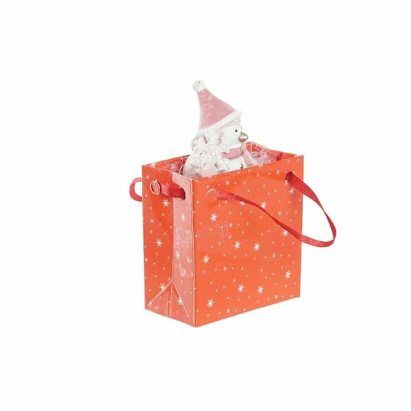 Julgranskula DKD Home Decor Harts Snögubbe (3,5 x 2,5 x 4 cm) (4 antal)