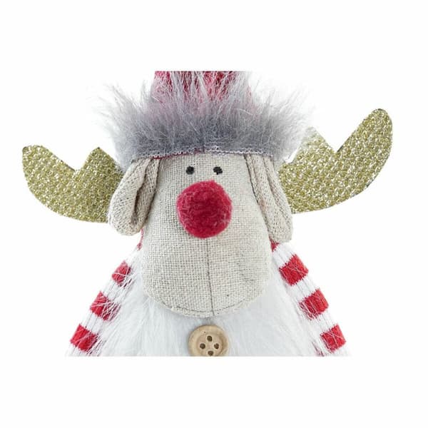 Julgranskula DKD Home Decor Polyester Ren (8 x 14 x 19 cm) (2 antal)