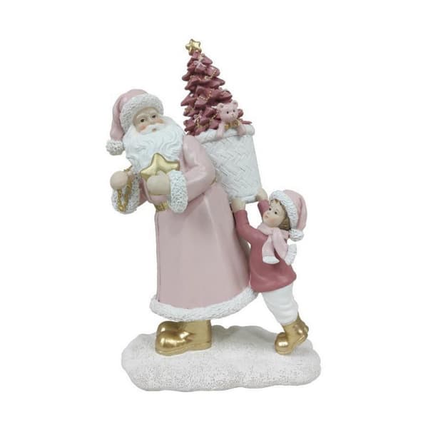 Julgranskula DKD Home Decor Harts Tomte (2 antal) (12 x 9 x 19 cm)