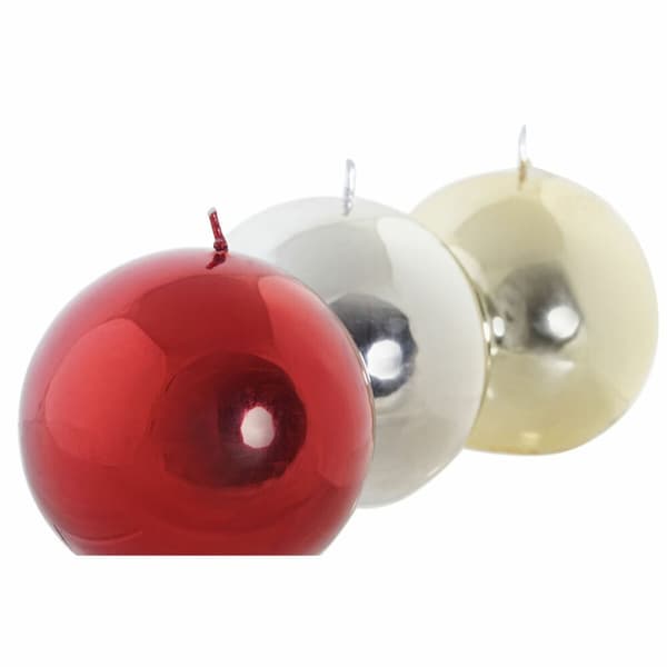 Ljus DKD Home Decor Jul (9 x 9 x 9 cm) (3 antal)