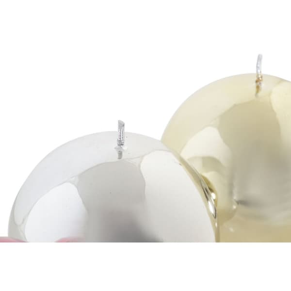 Ljus DKD Home Decor Jul (9 x 9 x 9 cm) (3 antal)