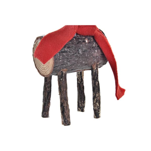 Prydnadsfigur DKD Home Decor Jul Glitter Ren Björk (10 x 9 x 23 cm) (2 antal)