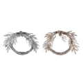 Miniatyrbilde 1 av 2: Adventkranse DKD Home Decor Metall Polyester (50 x 6 x 40 cm) (2 enheter)