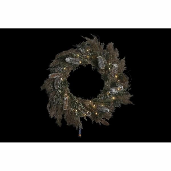 Adventkranse DKD Home Decor Blomster (60 x 10 x 60 cm) (2 enheter)