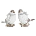 Miniatyrbilde 1 av 3: Julekule DKD Home Decor Harpiks Lintu (13,5 x 7 x 12,5 cm) (2 enheter)