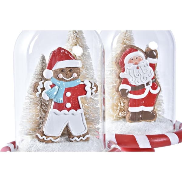 Julekule DKD Home Decor Harpiks (13,5 x 13,5 x 23,5 cm) (2 enheter)